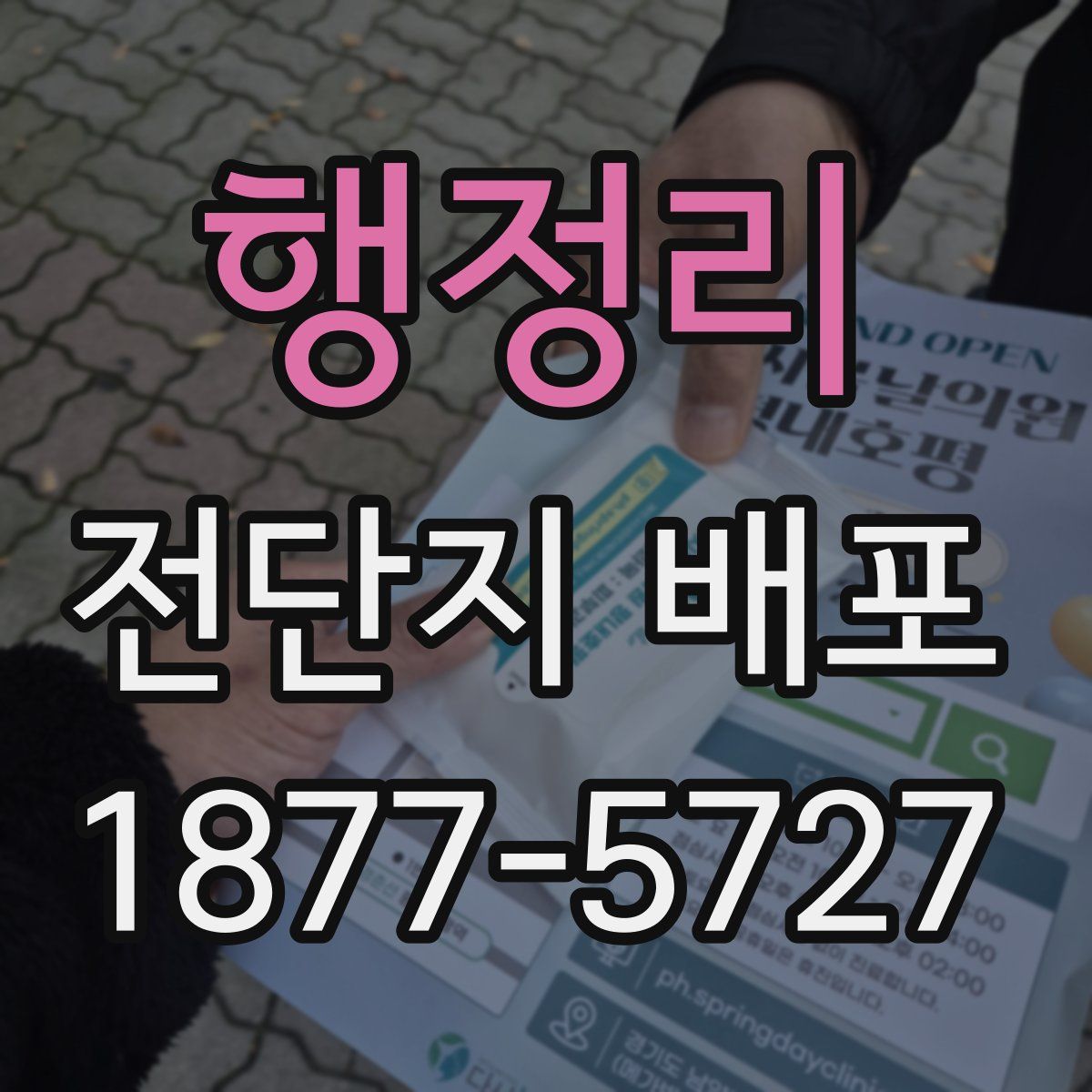 행정리 전단지 배포