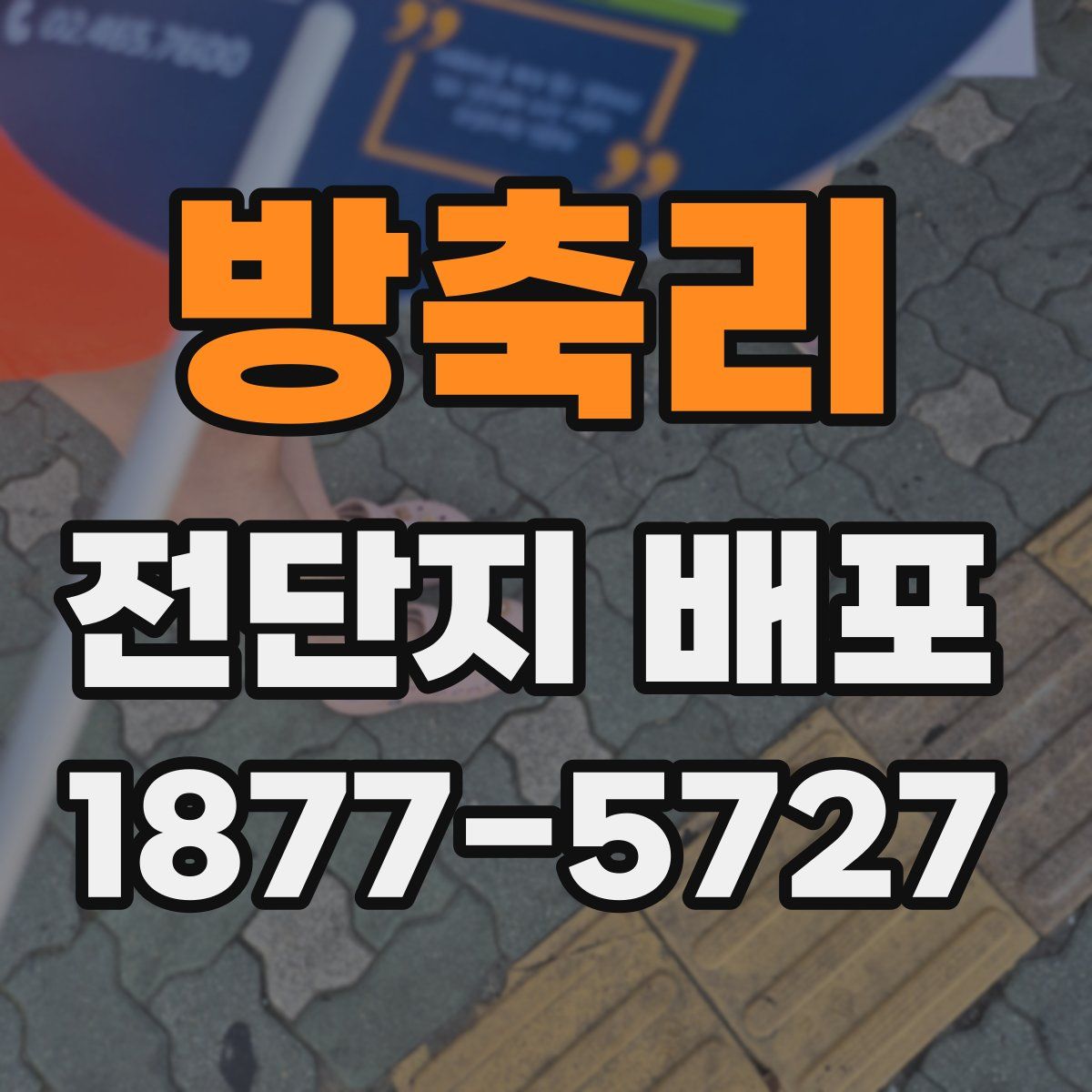 방축리 전단지 배포
