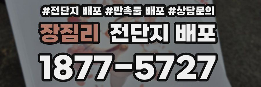 장짐리 전단지 배포