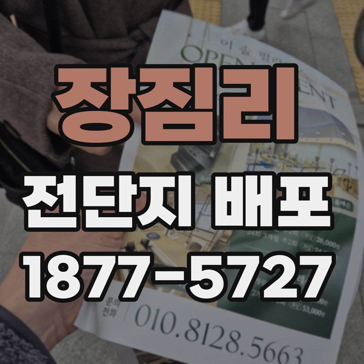 장짐리 전단지 배포