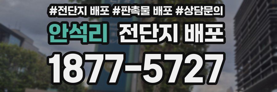 안석리 전단지 배포