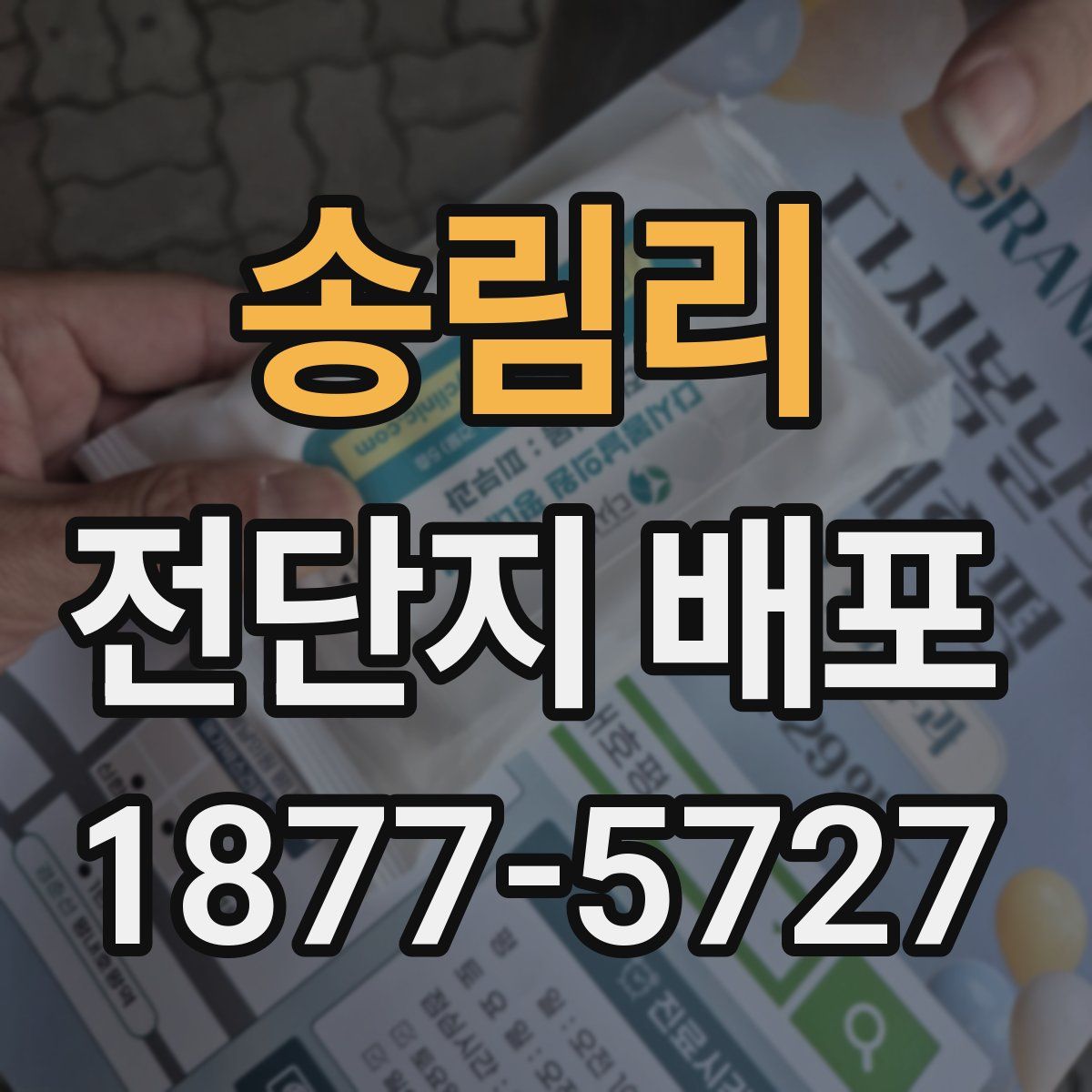 송림리 전단지 배포