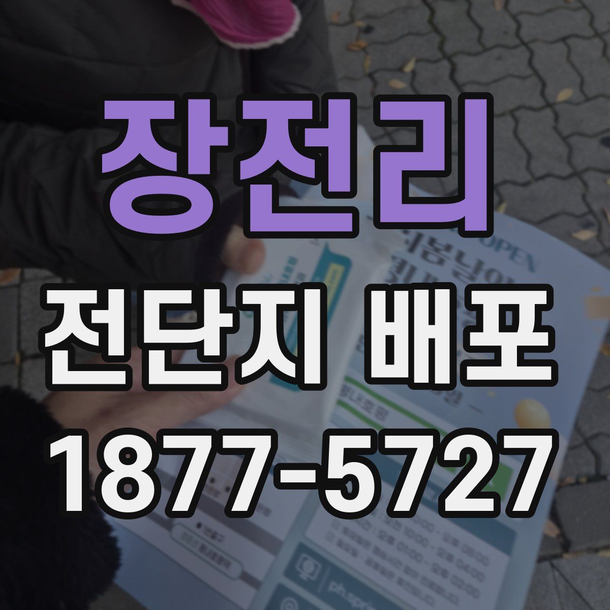 장전리 전단지 배포