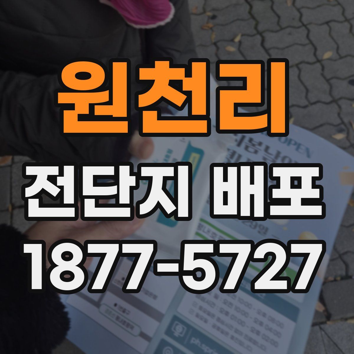원천리 전단지 배포