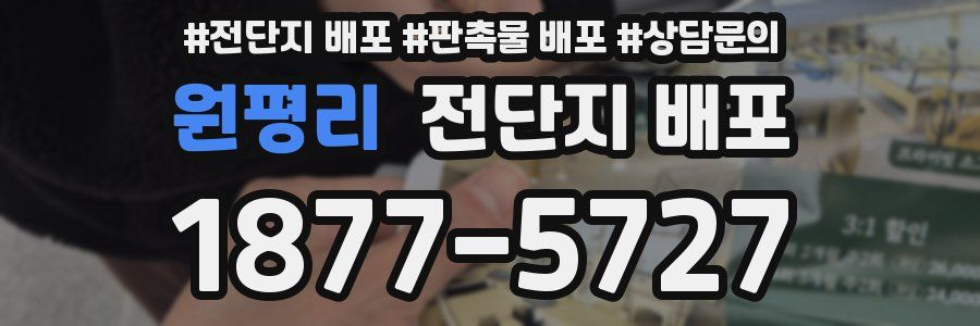 원평리 전단지 배포