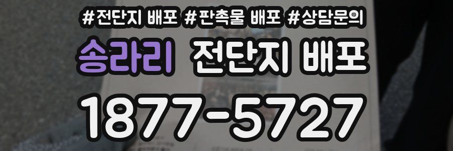 송라리 전단지 배포