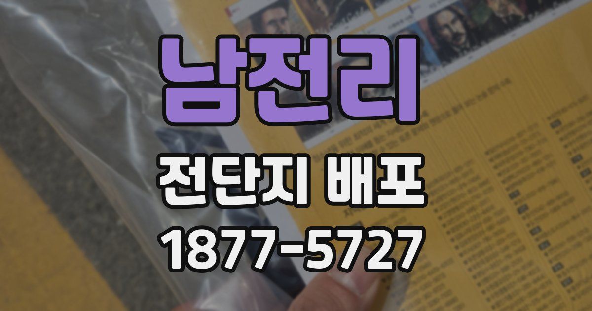 남전리 전단지 배포