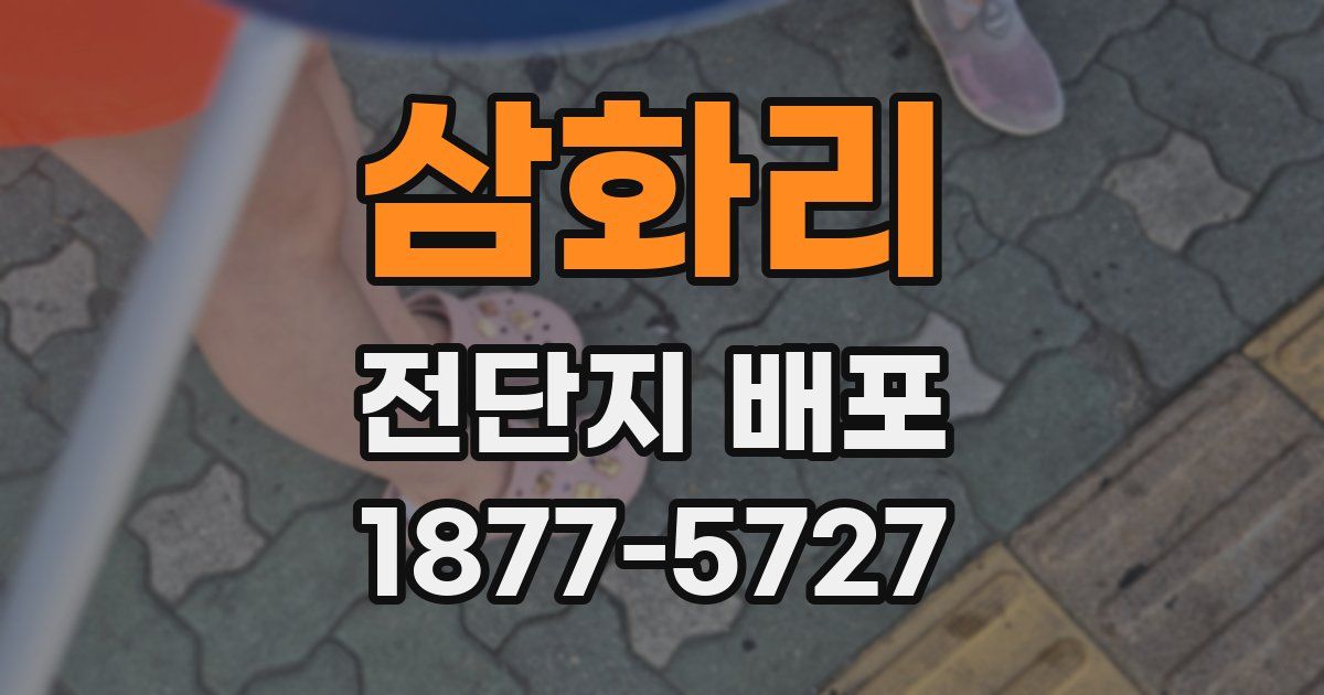 삼화리 전단지 배포