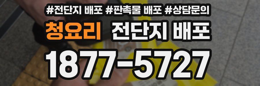 청요리 전단지 배포