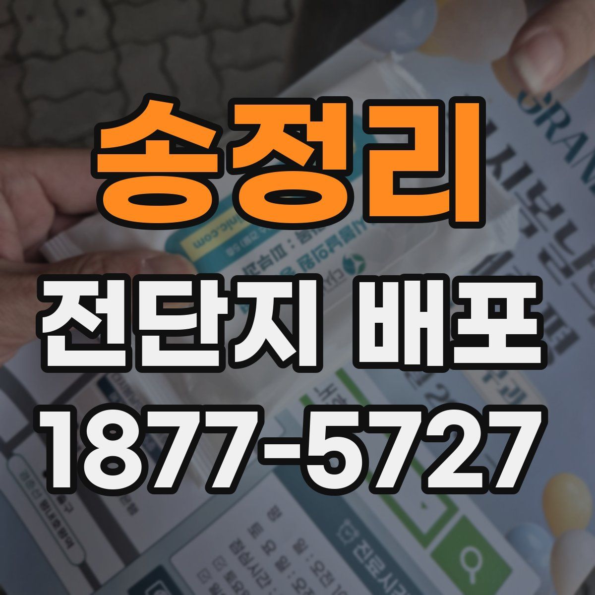 송정리 전단지 배포