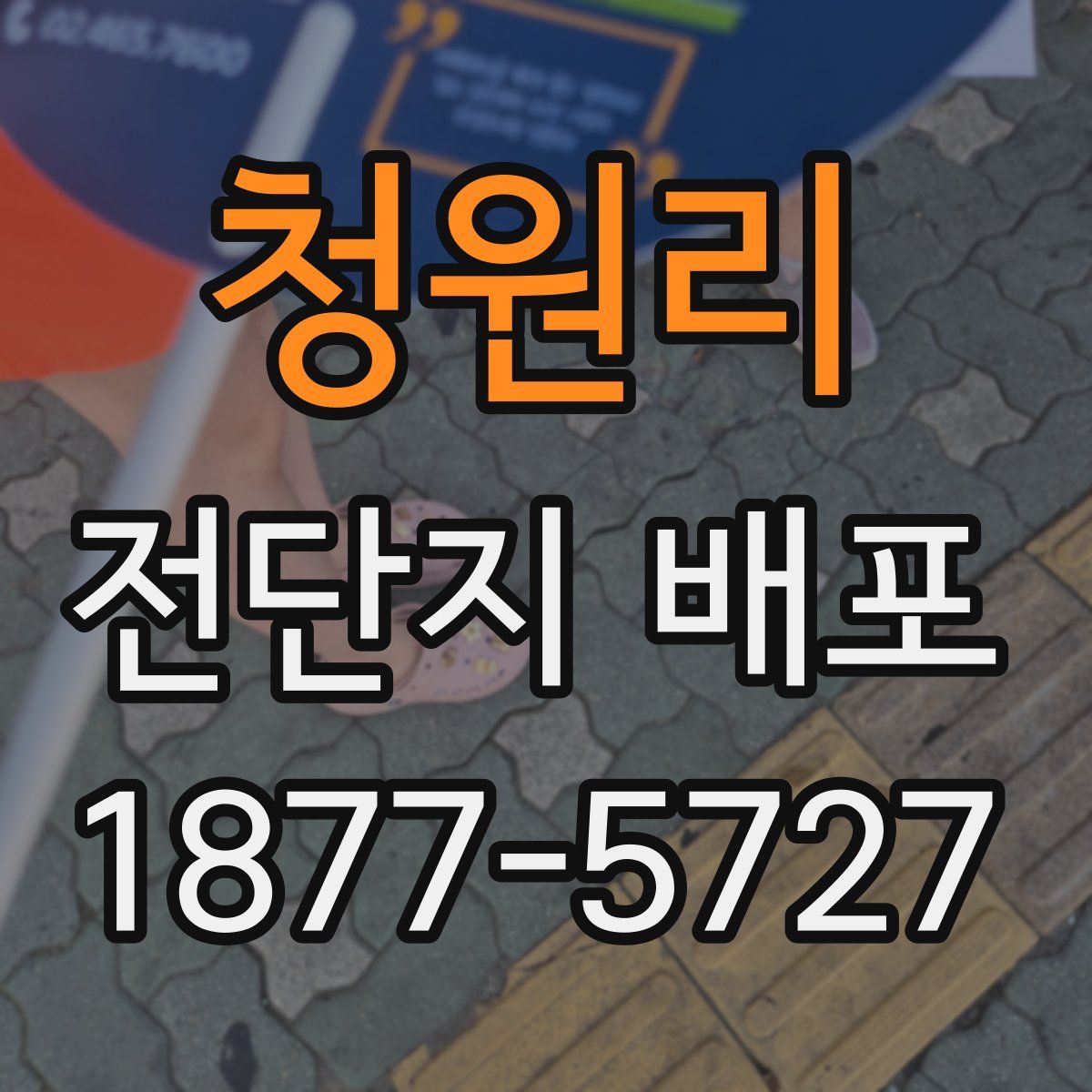 청원리 전단지 배포