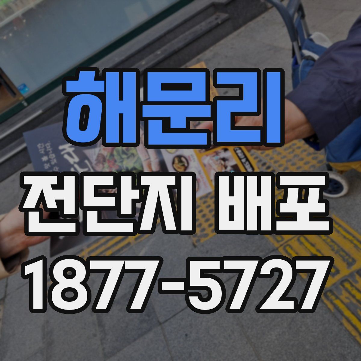 해문리 전단지 배포