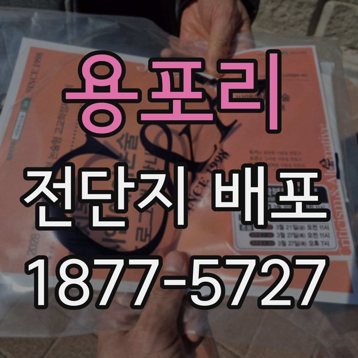 용포리 전단지 배포
