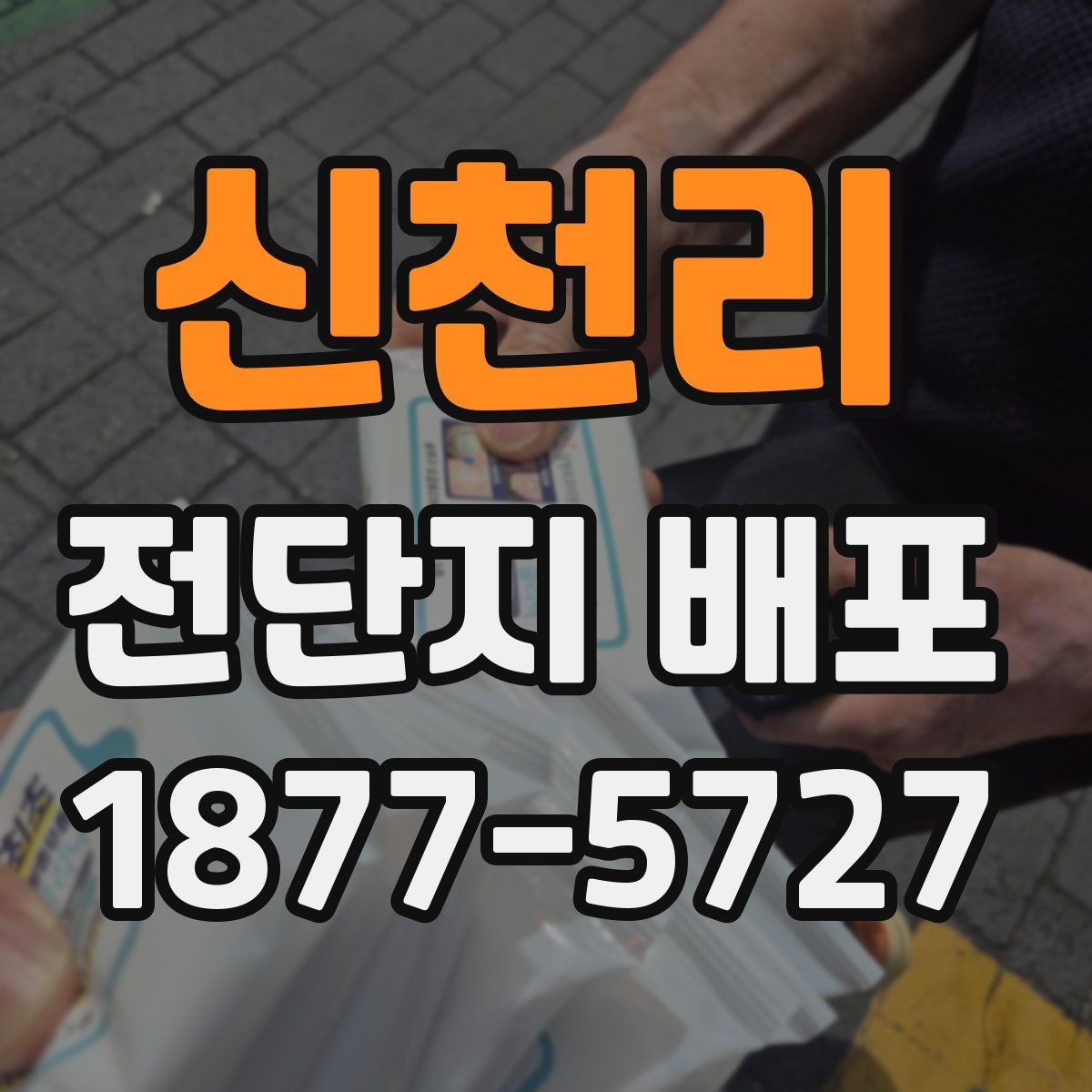 신천리 전단지 배포