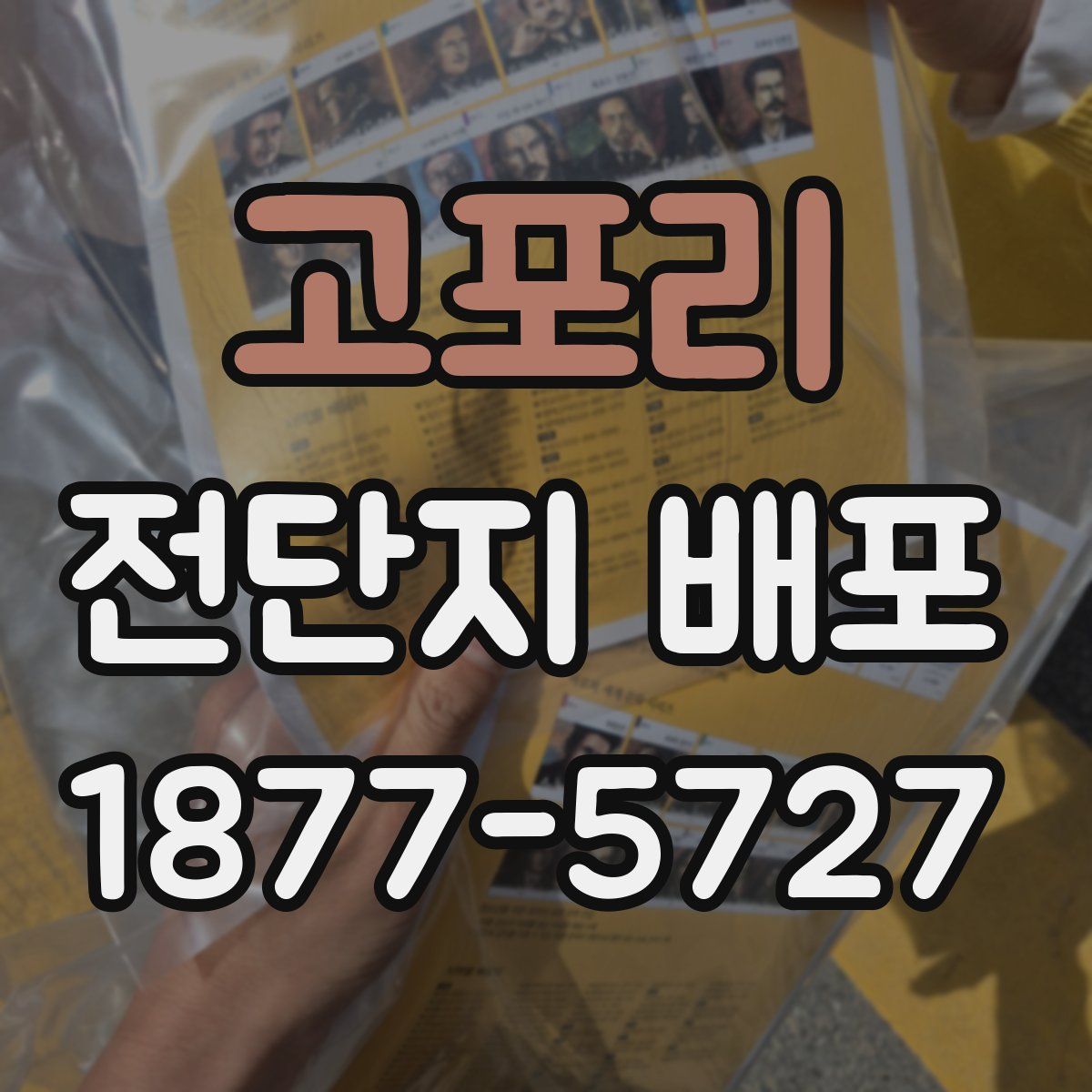 고포리 전단지 배포