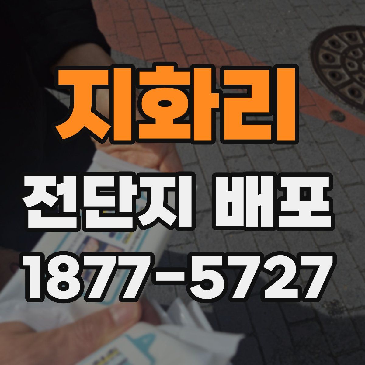 지화리 전단지 배포