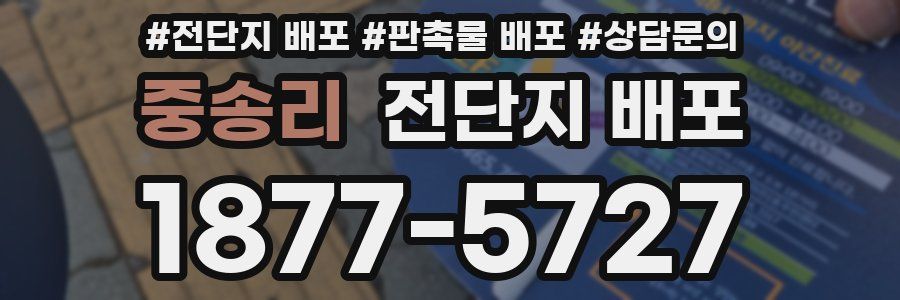 중송리 전단지 배포