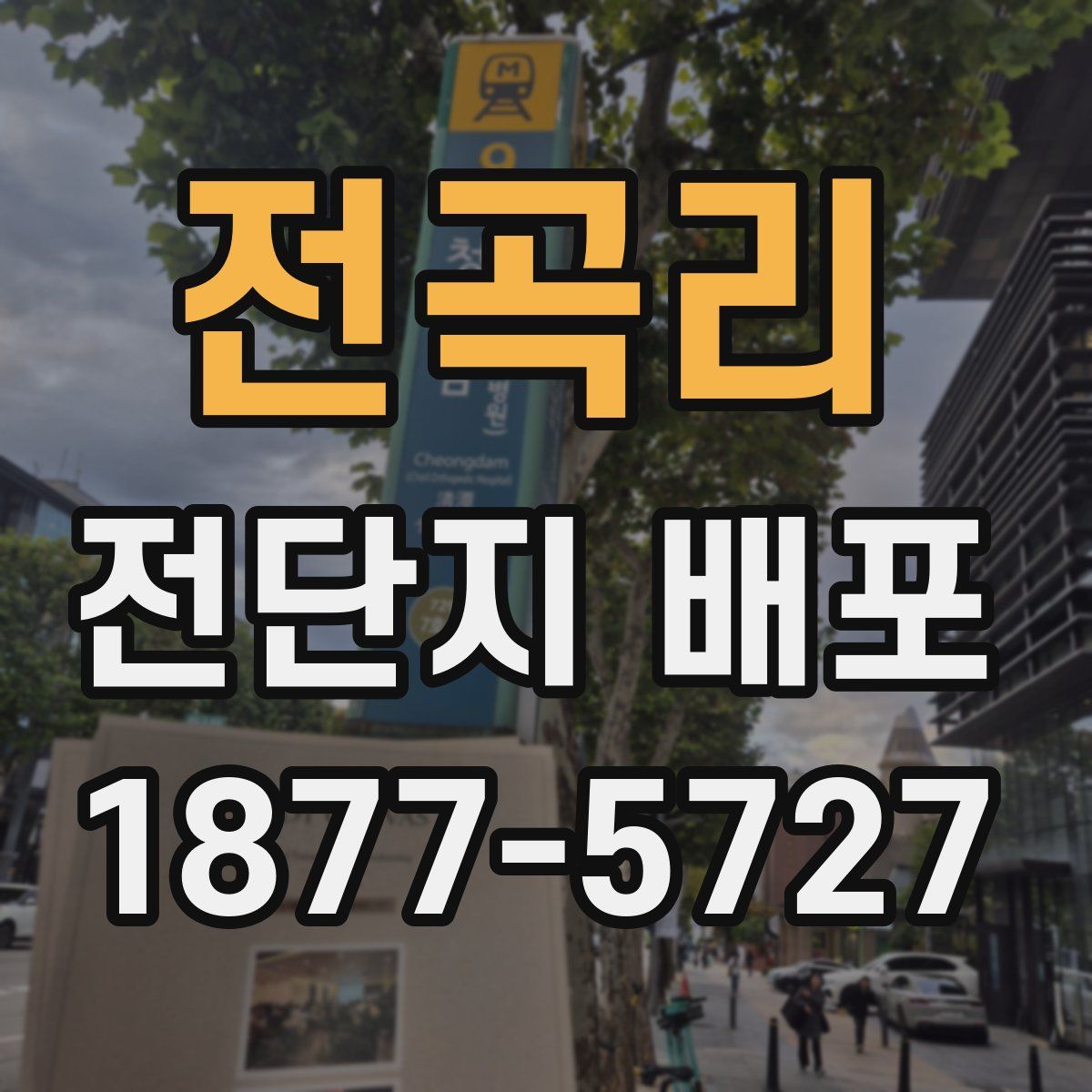 전곡리 전단지 배포