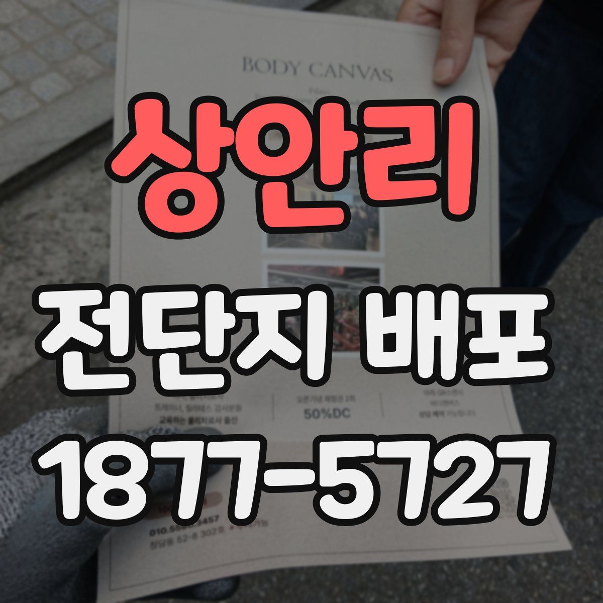 상안리 전단지 배포