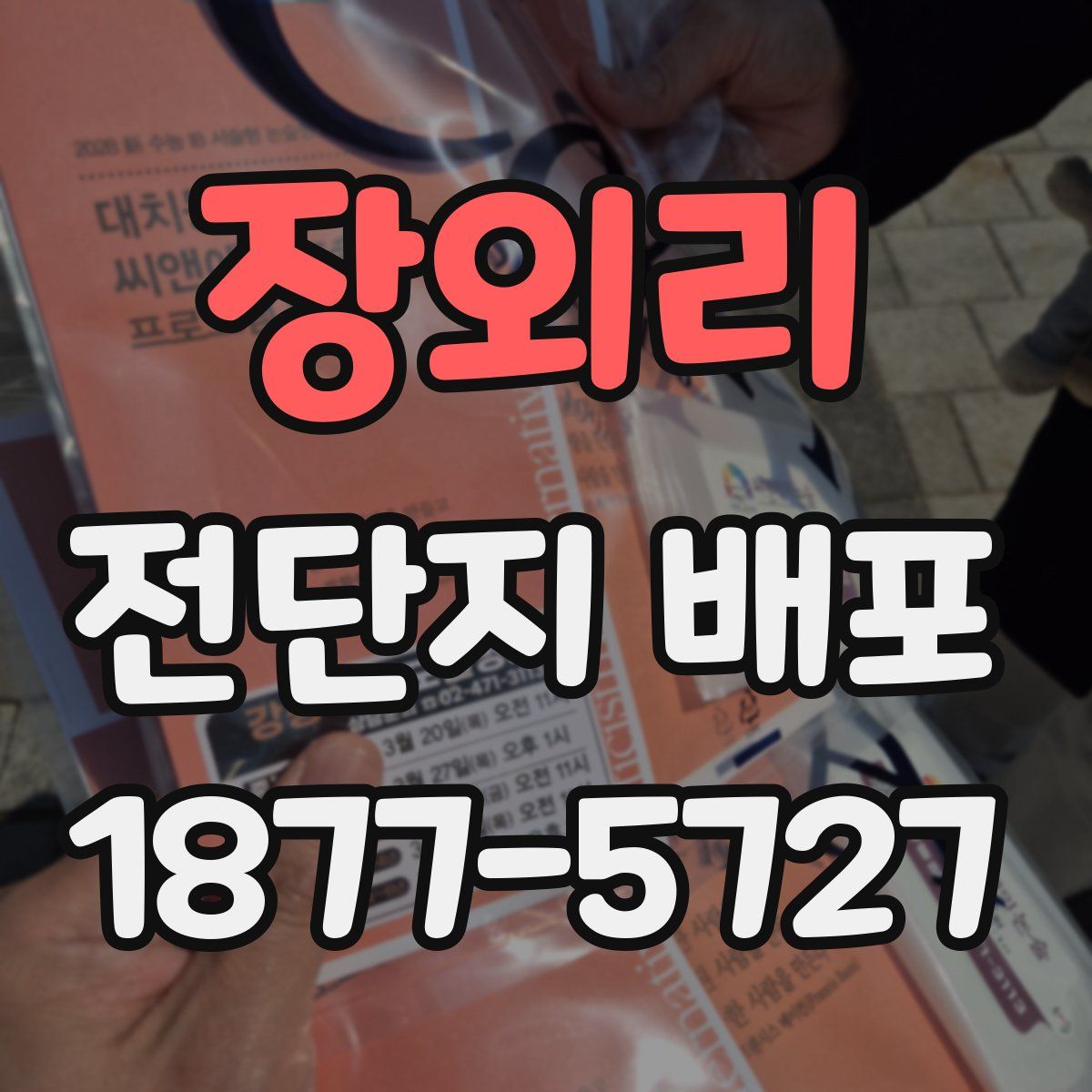 장외리 전단지 배포
