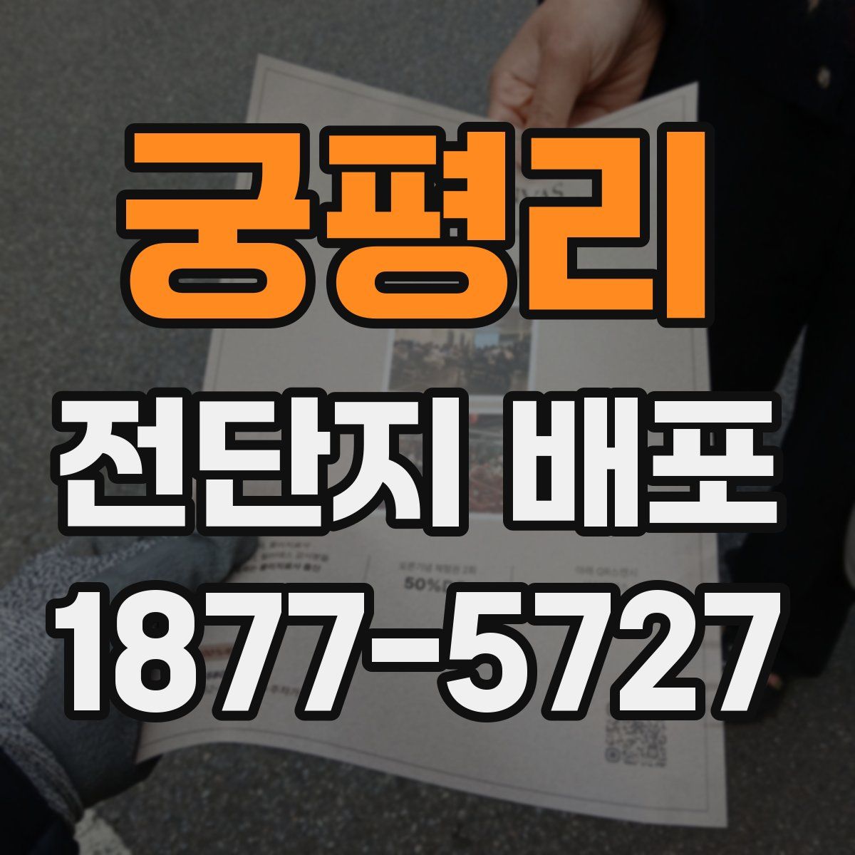 궁평리 전단지 배포