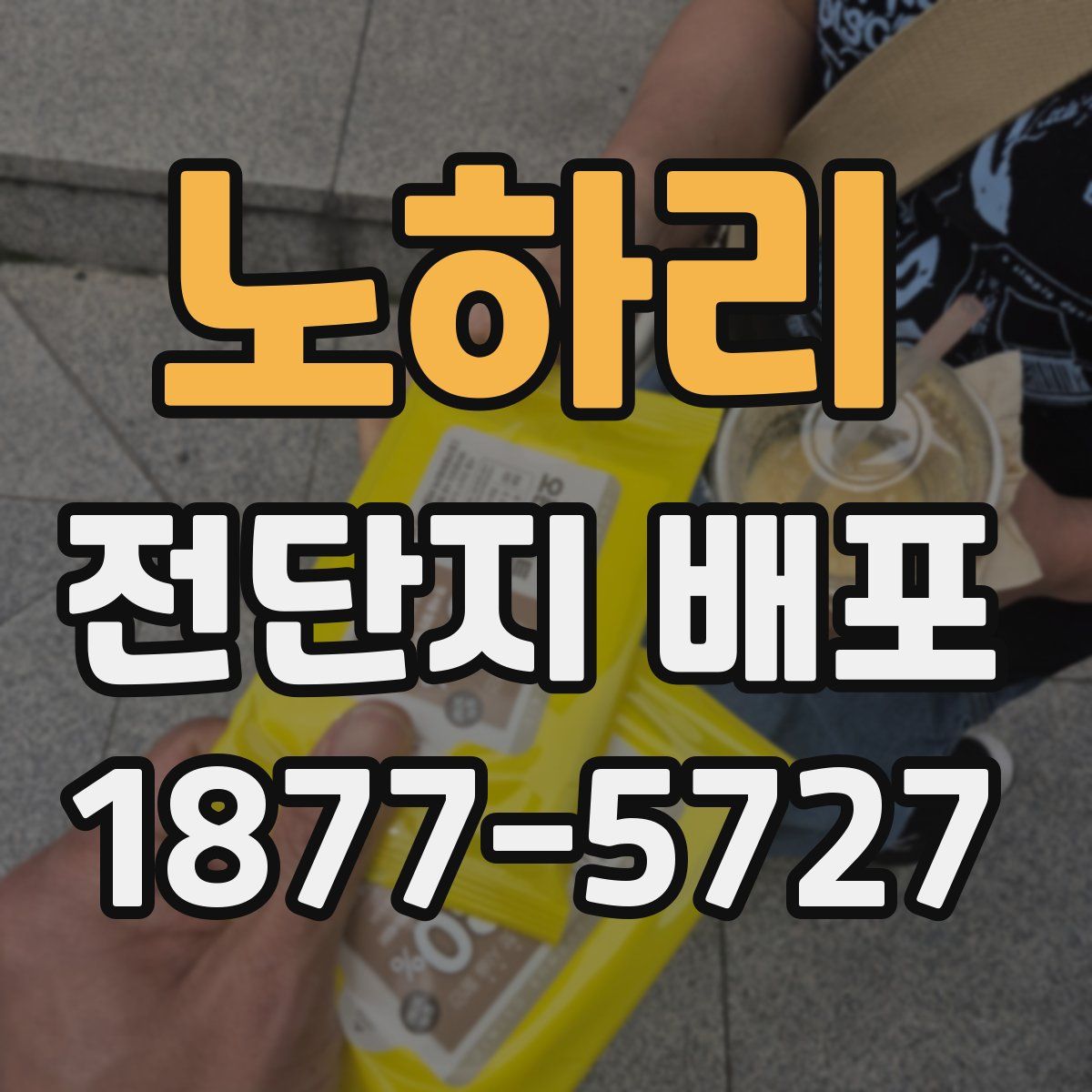 노하리 전단지 배포