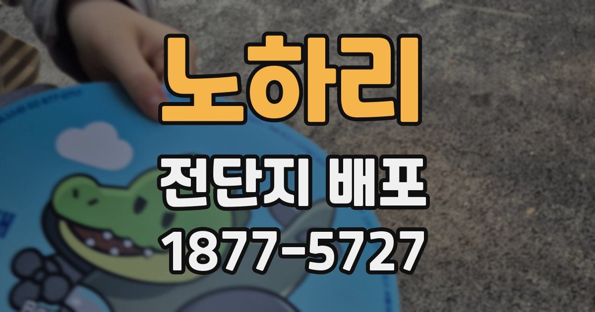 노하리 전단지 배포