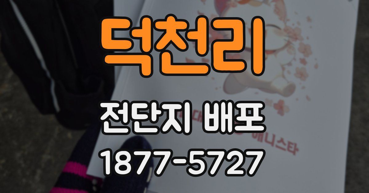 덕천리 전단지 배포