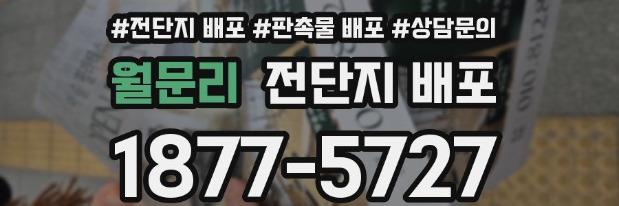 월문리 전단지 배포