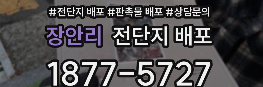 장안리 전단지 배포