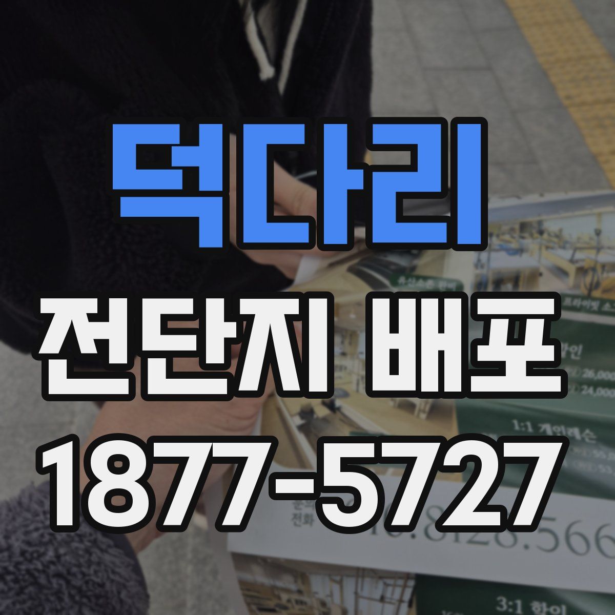 덕다리 전단지 배포