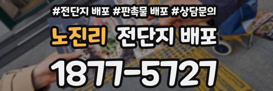 노진리 전단지 배포