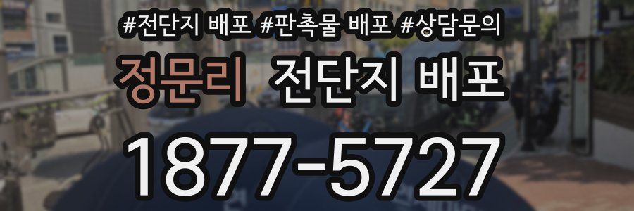 정문리 전단지 배포