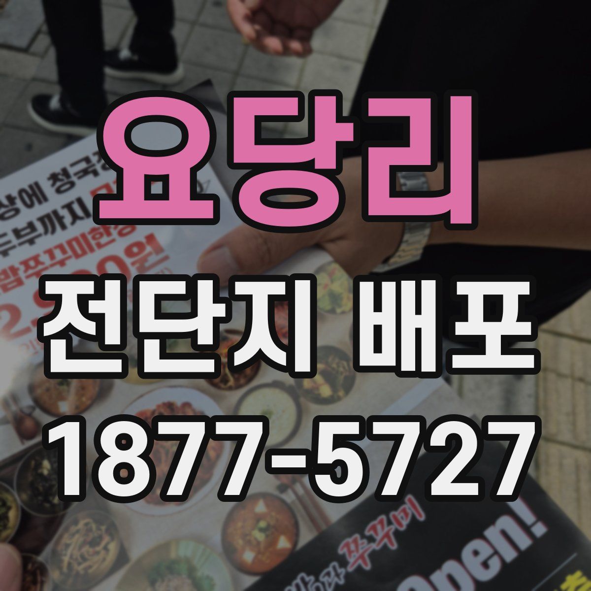 요당리 전단지 배포