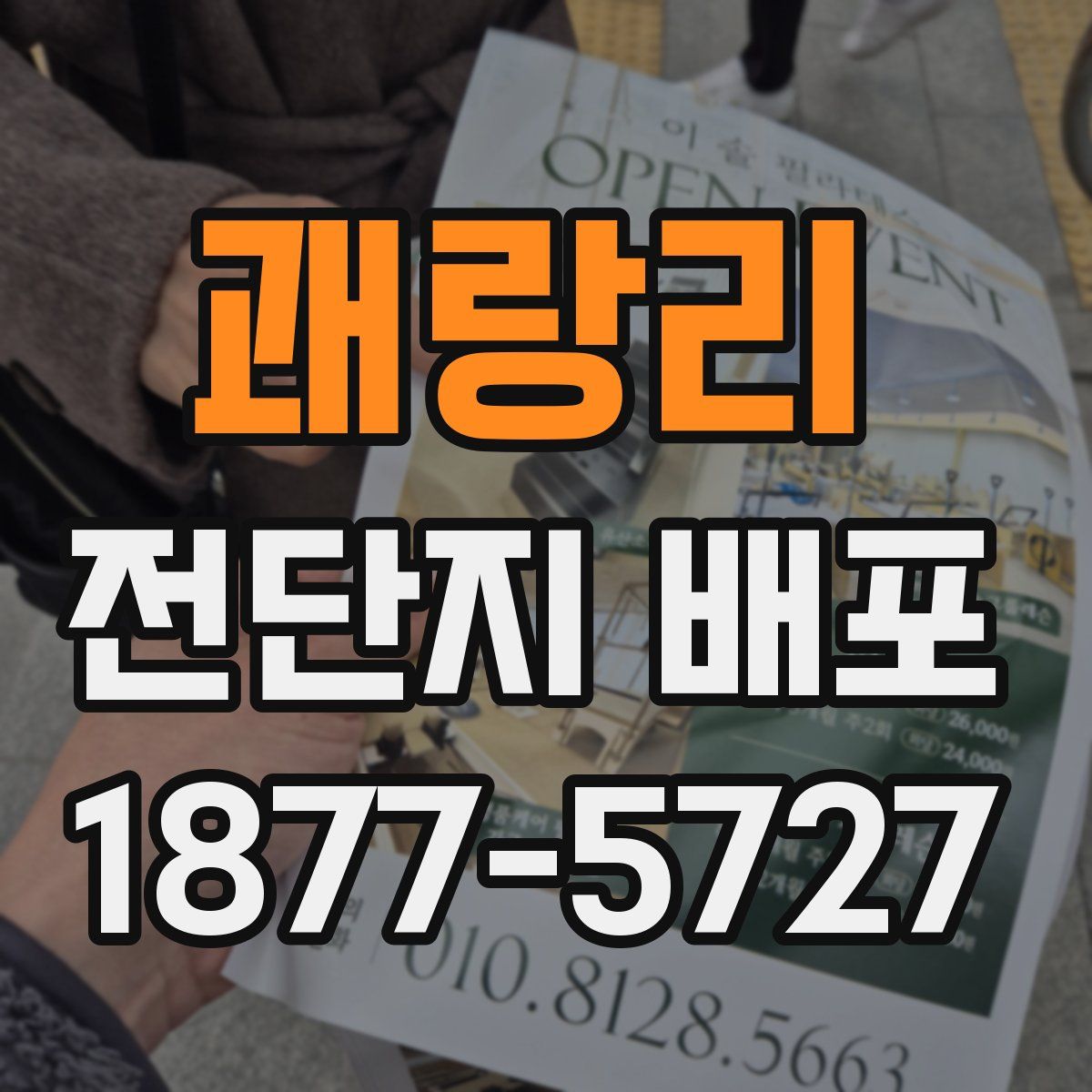 괘랑리 전단지 배포