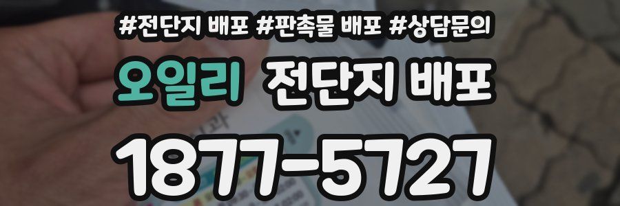 오일리 전단지 배포
