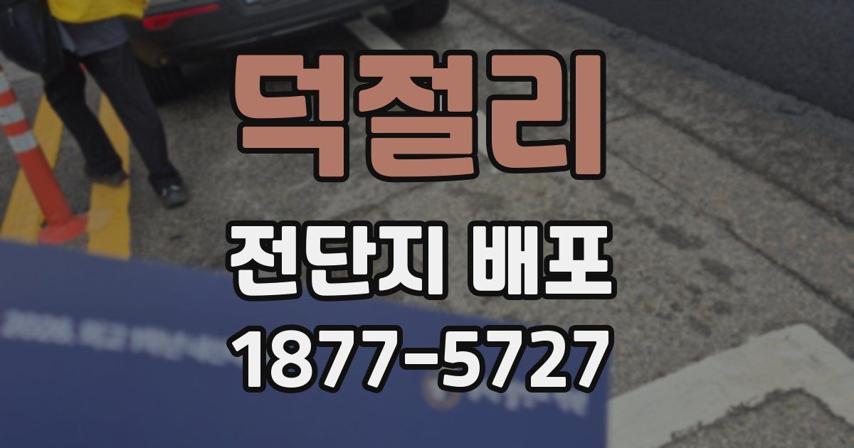 덕절리 전단지 배포