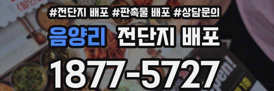음양리 전단지 배포