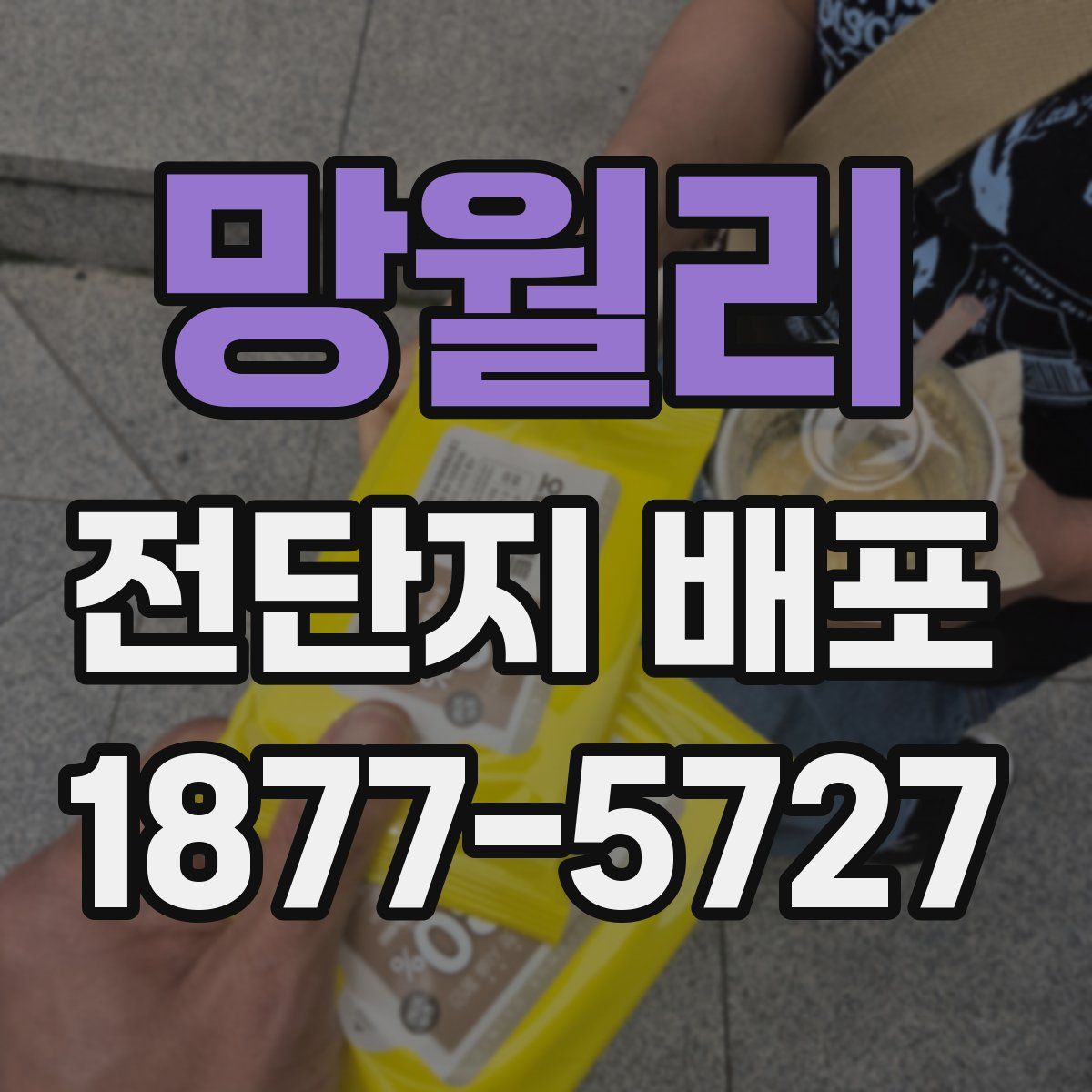 망월리 전단지 배포