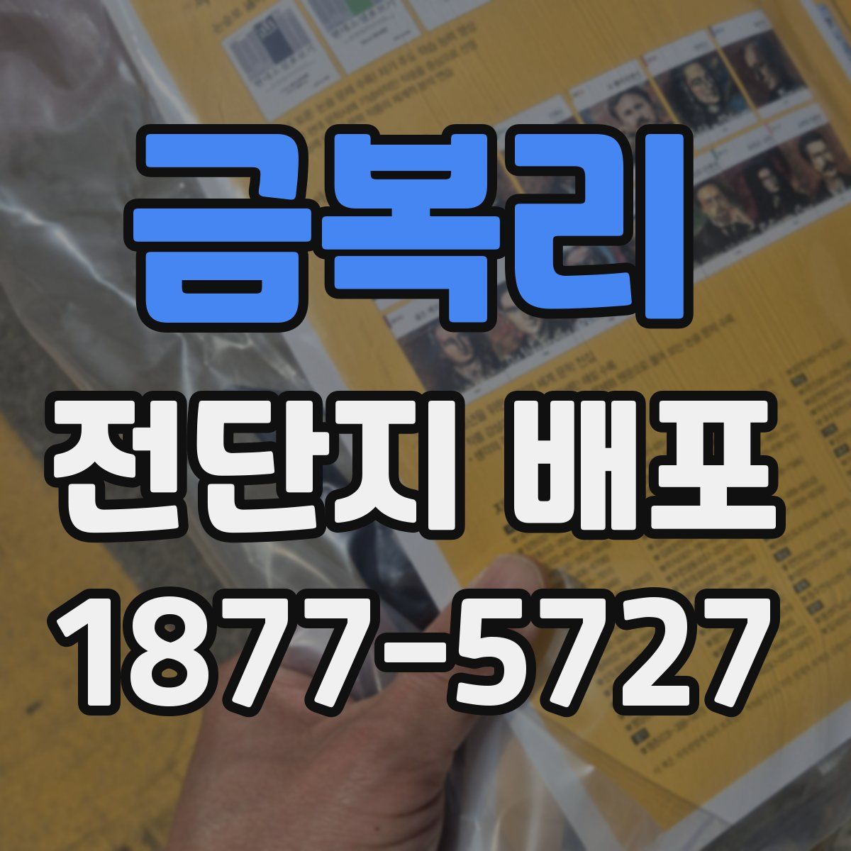 금복리 전단지 배포