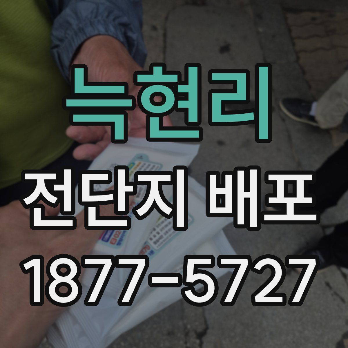 늑현리 전단지 배포
