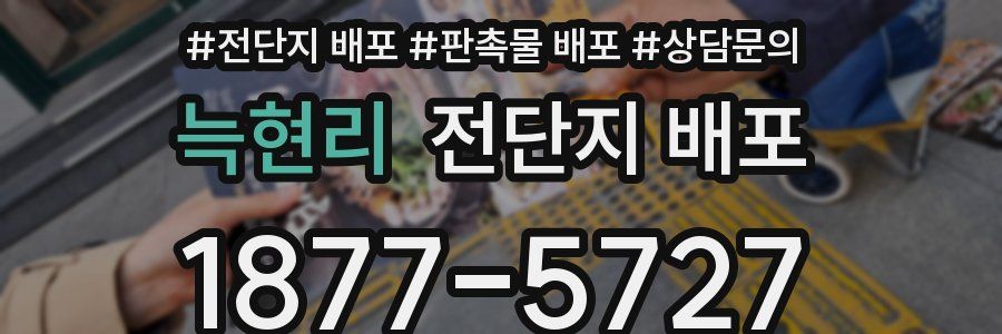 늑현리 전단지 배포