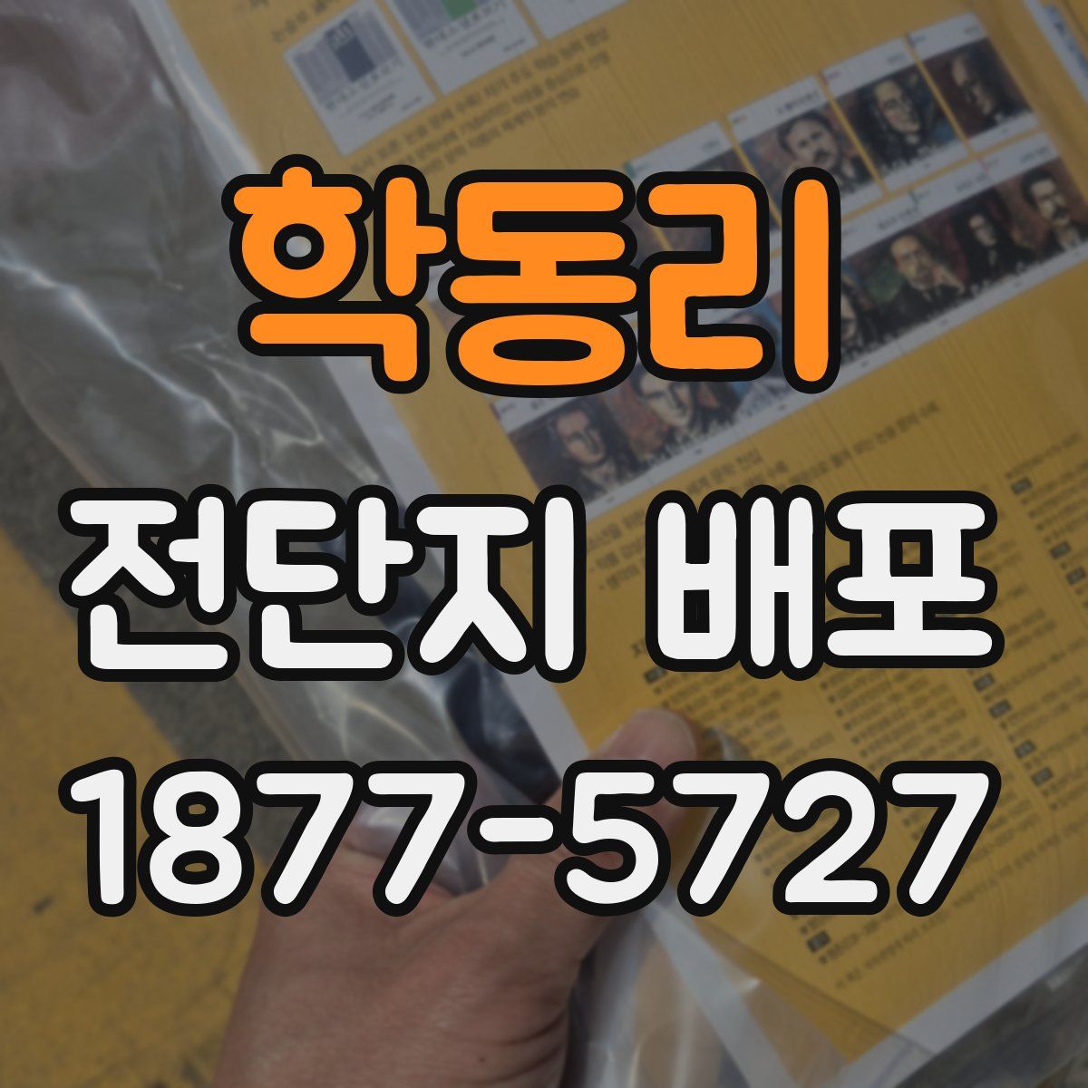 학동리 전단지 배포