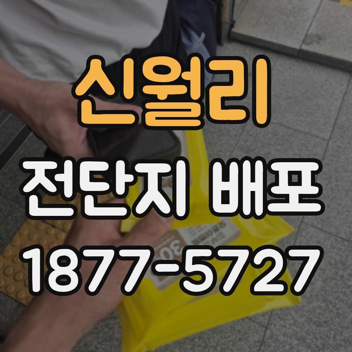 신월리 전단지 배포