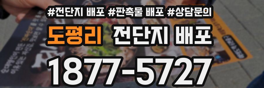 도평리 전단지 배포