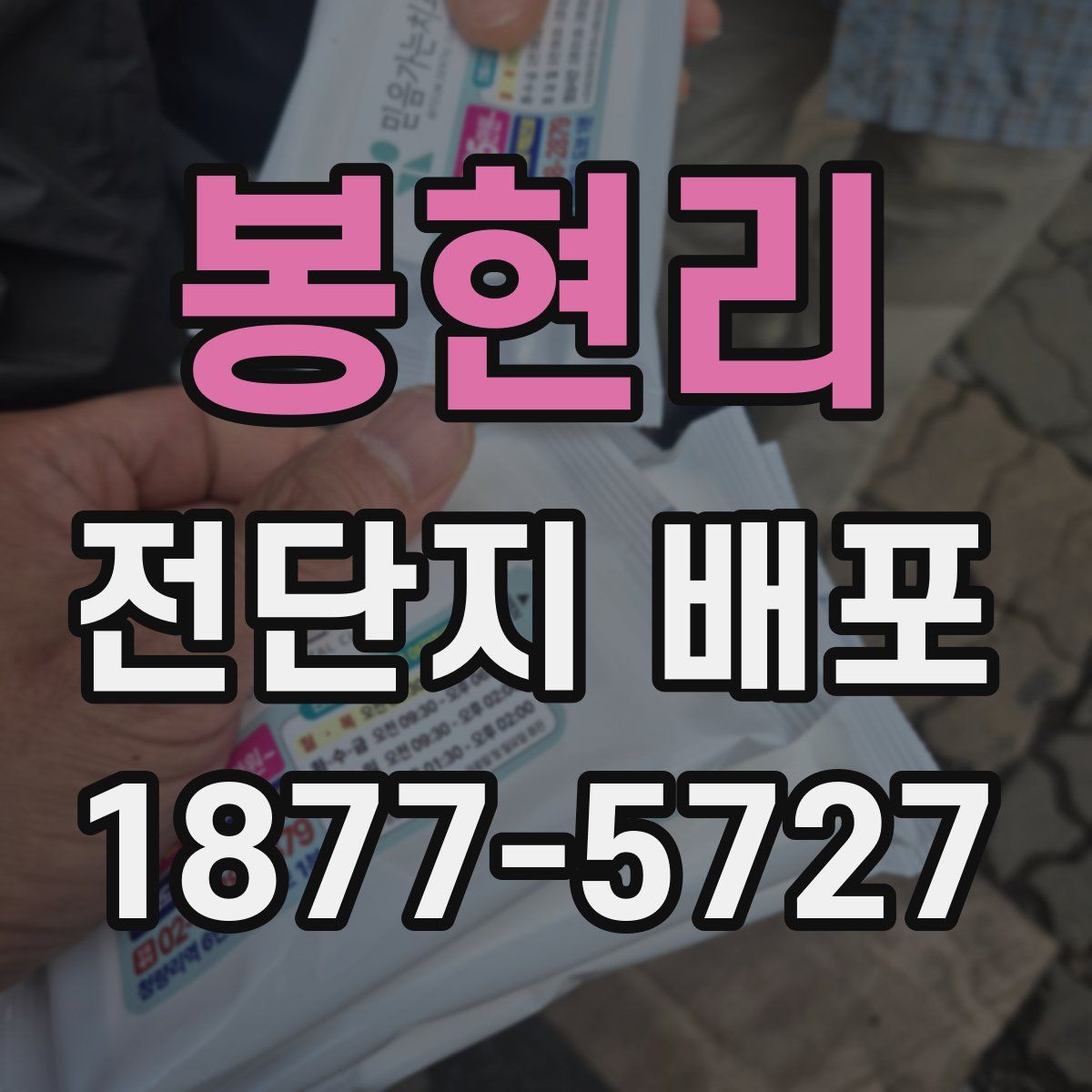 봉현리 전단지 배포