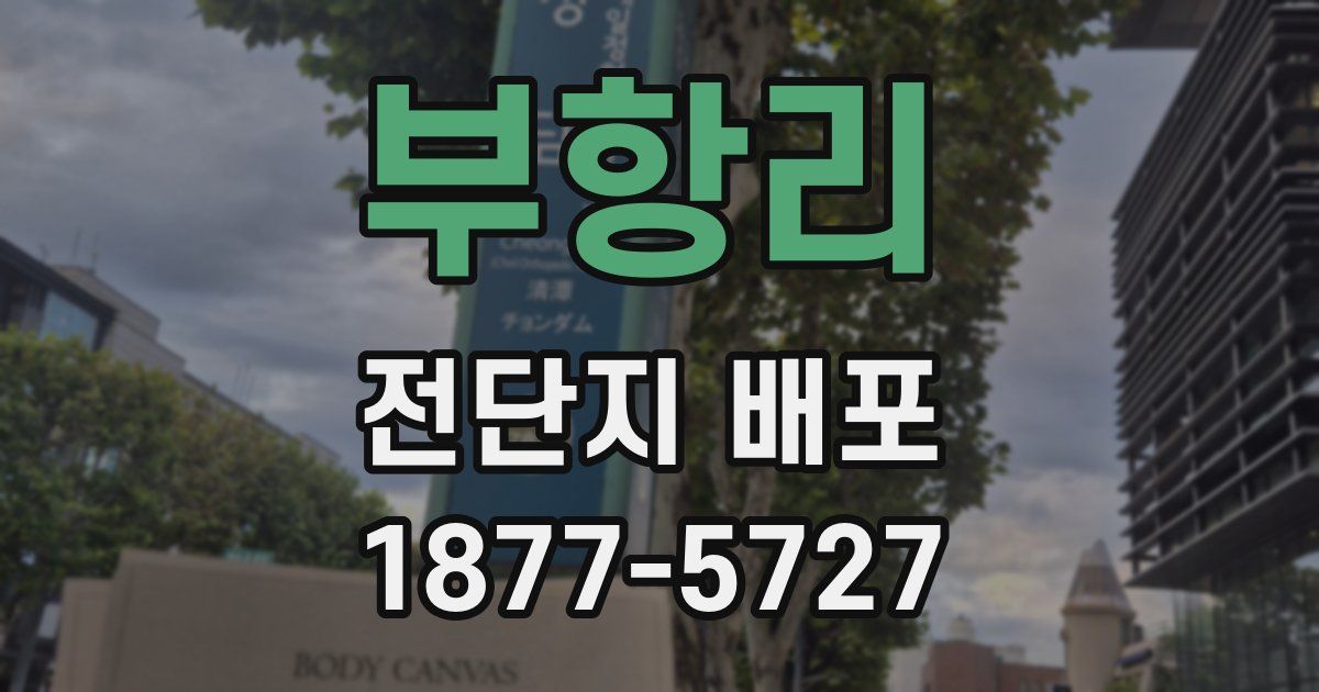부항리 전단지 배포