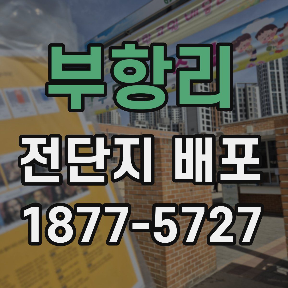 부항리 전단지 배포