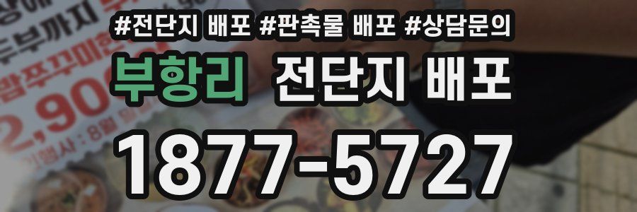 부항리 전단지 배포