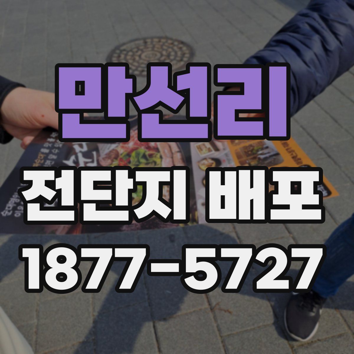 만선리 전단지 배포